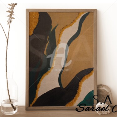 Painting titled "Dreams" by Sara Elatrache (sarael), Original Artwork, Acrylic Mounted on Wood Stretcher frame