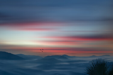 Photographie intitulée "Perdu dans la brume" par Sara Fraysse, Œuvre d'art originale, Photographie numérique