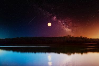 Photographie intitulée "Ciel étoilé" par Sara Fraysse, Œuvre d'art originale, Photographie numérique