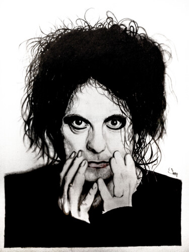 Dibujo titulada "Robert Smith - The…" por Sara Malini, Obra de arte original, Lápiz