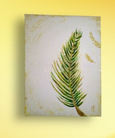 Pittura intitolato "Palm Leaf" da Sara Marcus, Opera d'arte originale, Acrilico