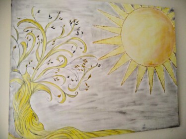 Картина под названием "Tree of life" - Sara Marcus, Подлинное произведение искусства, Акрил
