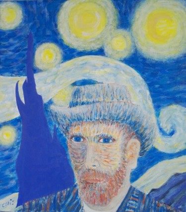 Painting titled "Vincent" by The_edge_of_chaos, Original Artwork, Acrylic