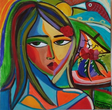 Peinture intitulée "Rêve inachevé" par Sara Tamjidi, Œuvre d'art originale, Acrylique