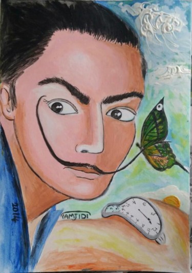 Malerei mit dem Titel "Dali" von Sara Tamjidi, Original-Kunstwerk, Acryl