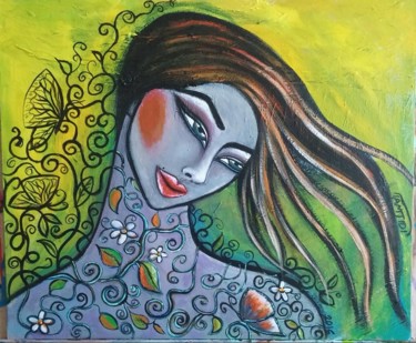 Painting titled ""Enchanting perfume…" by Sara Tamjidi, Original Artwork, Acrylic