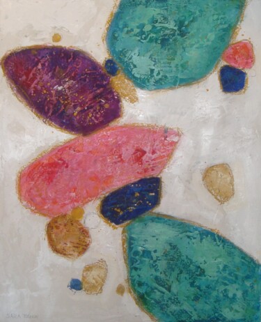 Painting titled "Minerali # 2" by Sara Tognon, Original Artwork, Acrylic
