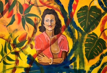 Картина под названием "Sin titulo" - Sara Verdini, Подлинное произведение искусства, Акрил