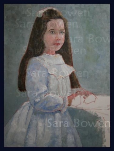 Painting titled "Little Girl from 19…" by Sara B, Original Artwork