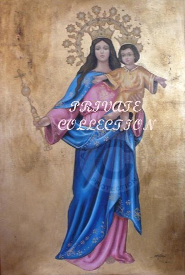 Pintura titulada "María Auxiliadora.…" por Sarabel Möller, Obra de arte original, Otro