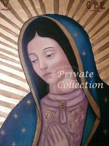 Pintura titulada "Virgin of Guadalupe" por Sarabel Möller, Obra de arte original