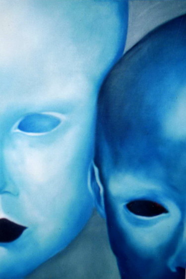 Pittura intitolato "blu" da Sara Gardoni, Opera d'arte originale, Olio