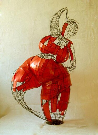 Sculpture intitulée "fortuné" par Sarah François, Œuvre d'art originale, Métaux