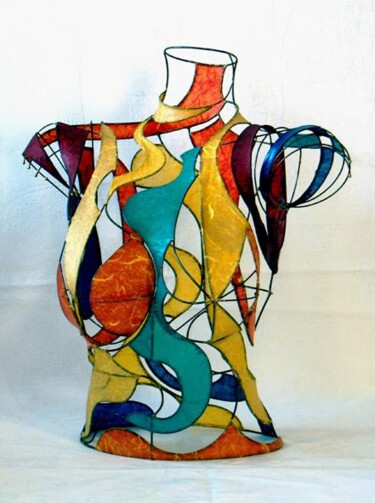 Скульптура под названием "Colorine" - Sarah François, Подлинное произведение искусства, Металлы