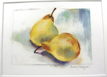 Dessin intitulée "poires 4/pears 4" par Sarah François, Œuvre d'art originale, Pastel