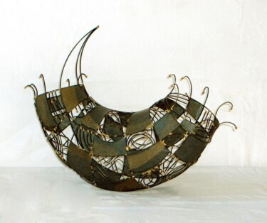 Sculpture titled "Sc.forme abstraite" by Sarah François, Original Artwork, Metals