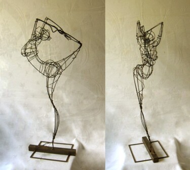 Sculptuur getiteld "Danseuse1" door Sarah François, Origineel Kunstwerk, Metalen