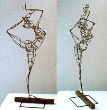 Sculpture titled "Danseuse3" by Sarah François, Original Artwork, Metals