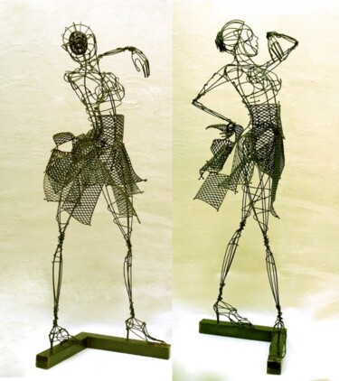 Escultura titulada "Flamenco" por Sarah François, Obra de arte original, Metales