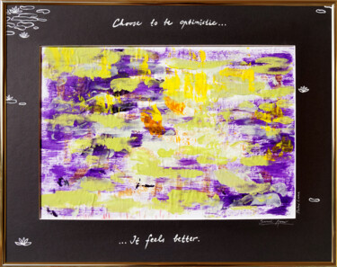 Painting titled "For Joy XXXIX." by Sarah I. Avni, Original Artwork, Acrylic Mounted on Cardboard