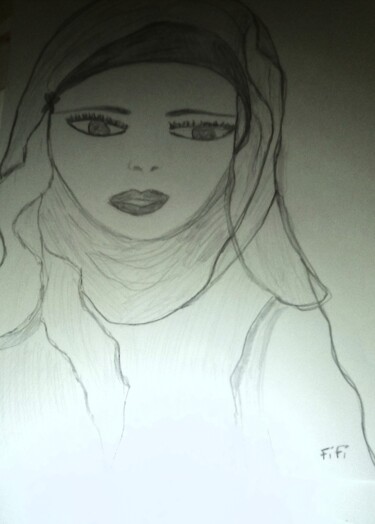 Drawing titled "Maria" by Sarah Khadir, Original Artwork