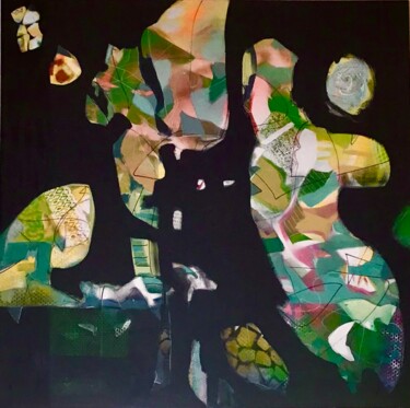 Peinture intitulée "Chacun son voyage" par Sarah Lanyi, Œuvre d'art originale, Acrylique