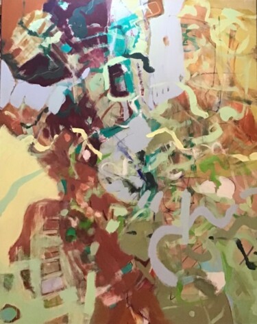 Pintura intitulada "Automne" por Sarah Lanyi, Obras de arte originais, Acrílico