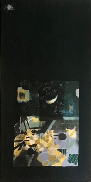 Painting titled "Jaune , la couleur" by Sarah Lanyi, Original Artwork, Acrylic