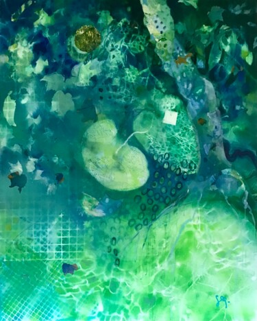Картина под названием "Renaitre" - Sarah Lanyi, Подлинное произведение искусства, Акрил Установлен на Деревянная рама для но…