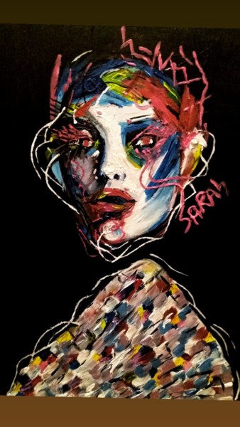 Peinture intitulée "colorful soul" par Sarah Lebb, Œuvre d'art originale, Acrylique