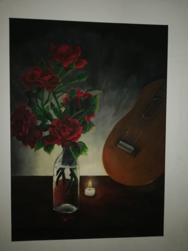 "Romantic night" başlıklı Tablo Sarah Taleb tarafından, Orijinal sanat, Akrilik