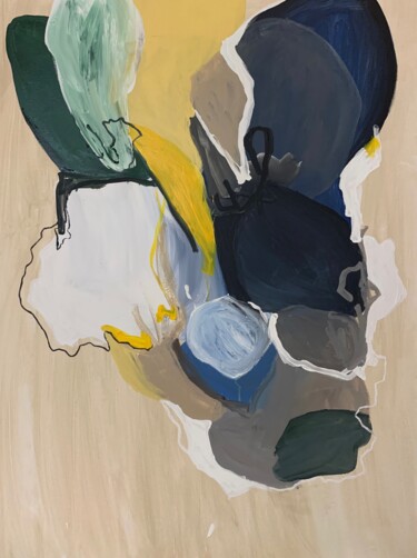 Malerei mit dem Titel "Upside Down" von Sarah Pöschko, Original-Kunstwerk, Acryl