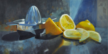 绘画 标题为“Citron Pressé” 由Sarah Spence, 原创艺术品, 油