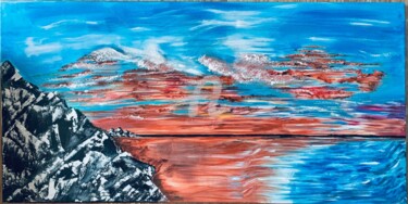 Painting titled "Quand le ciel fait…" by Sarah T, Original Artwork, Acrylic