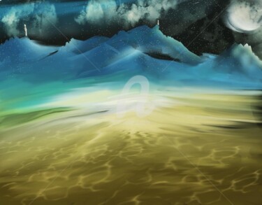 Digital Arts titled "Magical land" by Sarah T, Original Artwork, Digital Painting
