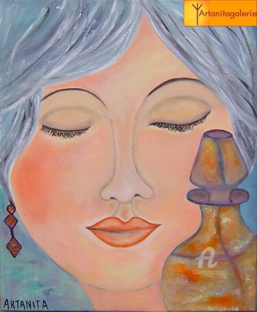 Painting titled "fragrance-2017.jpg" by Artanita, Original Artwork, Oil