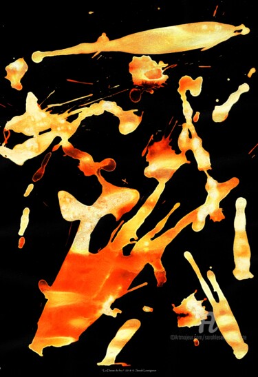 Photographie intitulée "La Danse du feu" par Sarah Leseigneur, Œuvre d'art originale, Photographie manipulée