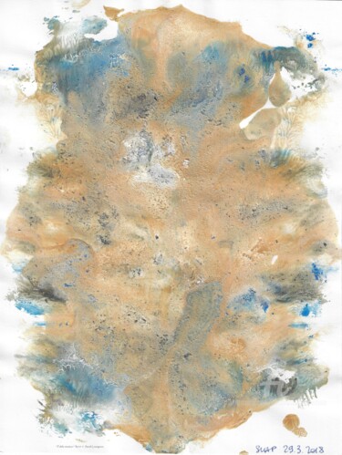 Pintura intitulada "Fidèle intuition" por Sarah Leseigneur, Obras de arte originais, Guache
