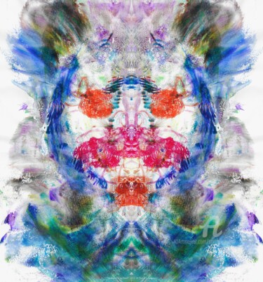 Digitale Kunst mit dem Titel "NOT QUIET IN MY HEAD" von Sarah Leseigneur, Original-Kunstwerk, Fotomontage