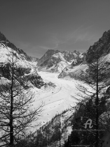 Фотография под названием "Glacier du Mont-Bla…" - Sarah Leseigneur, Подлинное произведение искусства, Цифровая фотография