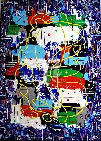 Peinture intitulée "City jungle......." par Sarah Paolantonacci (Sarahoui), Œuvre d'art originale, Acrylique