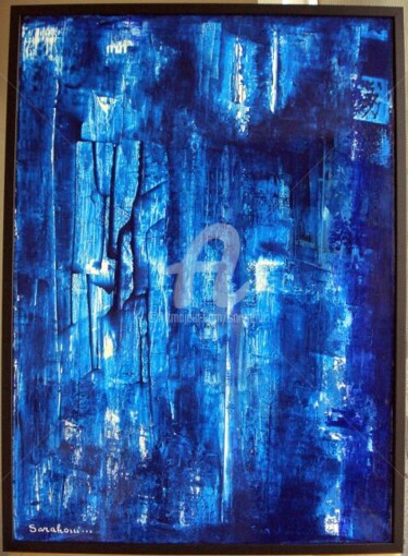 Peinture intitulée "Blue mind..........." par Sarah Paolantonacci (Sarahoui), Œuvre d'art originale, Acrylique