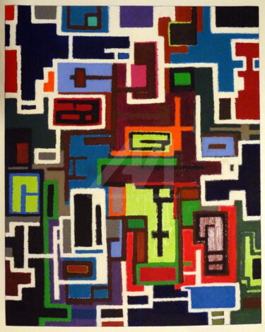 Peinture intitulée "Composition - 2" par Sarah Paolantonacci (Sarahoui), Œuvre d'art originale, Acrylique