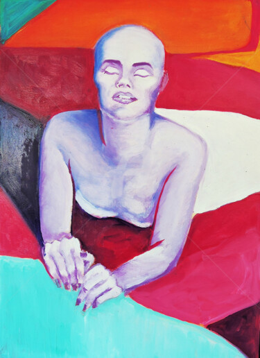 Peinture intitulée "Temps de repos." par Sara Raquel Sarangello, Œuvre d'art originale, Huile