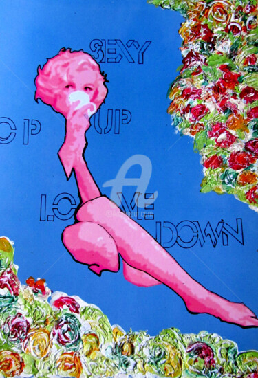 Pintura titulada "FLOWERS FOR MARYLIN" por Sara Raquel Sarangello, Obra de arte original, Oleo