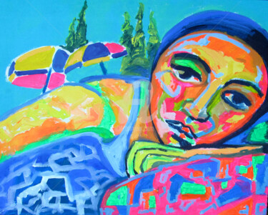 Malerei mit dem Titel "Reflexiones" von Sara Raquel Sarangello, Original-Kunstwerk, Öl