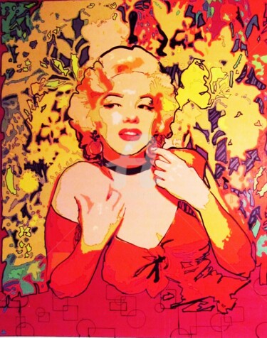 Schilderij getiteld "marilyn-monroe-pop-…" door Sara Raquel Sarangello, Origineel Kunstwerk, Inkt