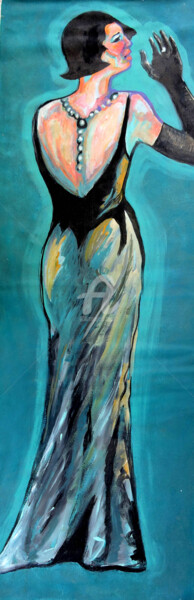 Malerei mit dem Titel "Fashion femme" von Sara Raquel Sarangello, Original-Kunstwerk, Öl