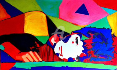 Pittura intitolato "Relax, inspired by…" da Sara Raquel Sarangello, Opera d'arte originale, Acrilico