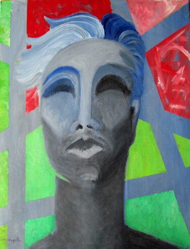 Malerei mit dem Titel "Portraits Marie" von Sara Raquel Sarangello, Original-Kunstwerk, Öl